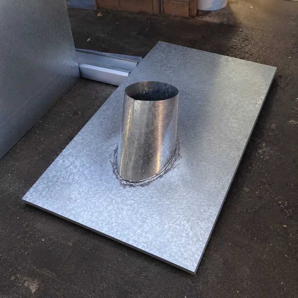 Base para Cañón — producto de hojalatería